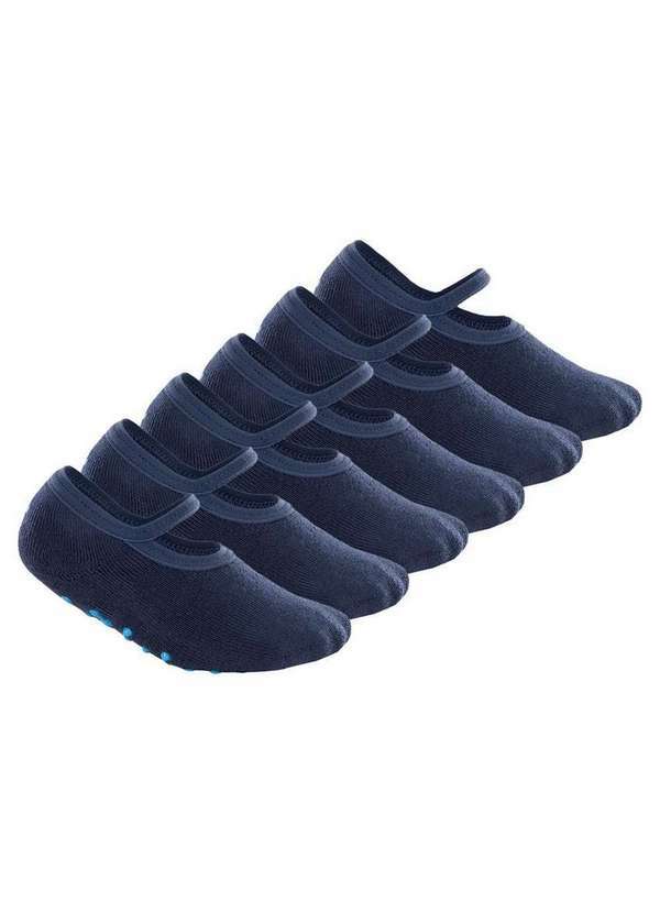 Lupo - Kit 6 pares de Sapatilhas Bebê Antiderrapante Lupo 2027-004 Azul