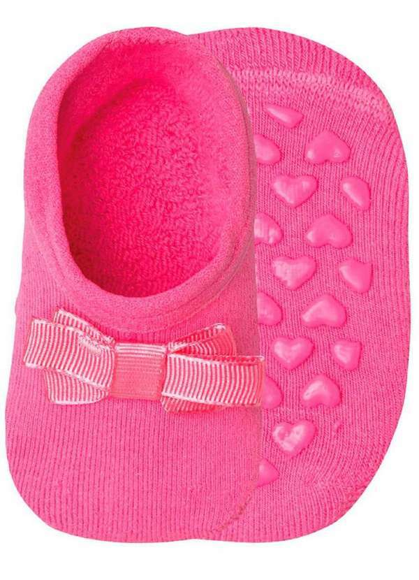 Lupo - Sapatilha Bebê Antiderrapante Lupo 2006-023 5180-Rosa