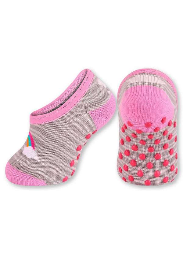 Lupo - Sapatilha Bebê Antiderrapante Lupo 2123-044 8600-Medium-Grey