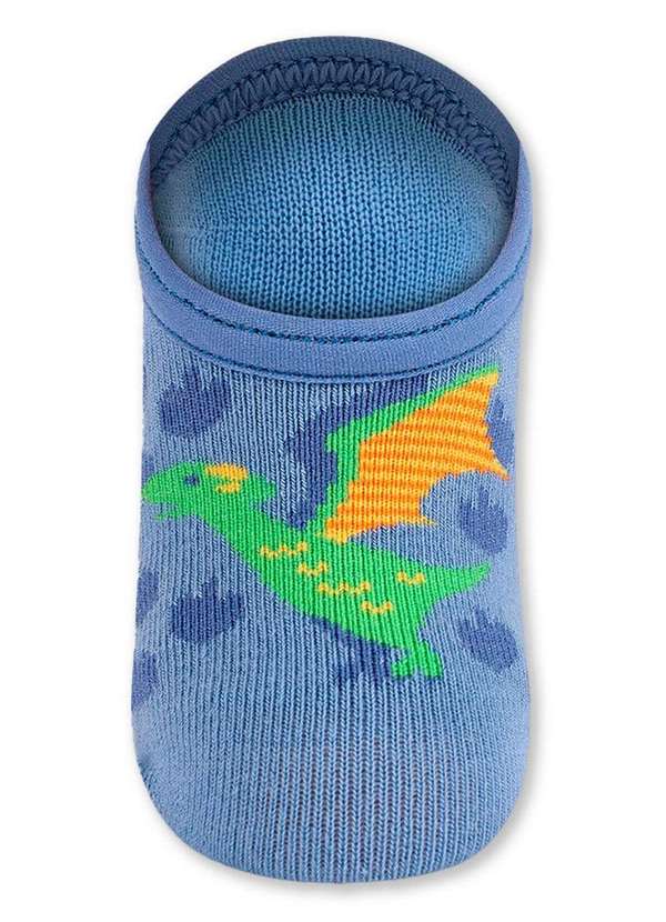 Lupo - Sapatilha Bebê Antiderrapante Lupo 2123-045 2370-Azul 2