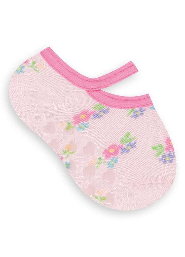 Selene - Sapatilha Bebê Antiderrapante Selene 1395-001 500-Rosa-Chá