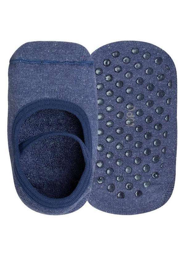 Lupo - Sapatilha Infantil Antiderrapante Lupo 2627-003 2891-Mescla-Jeans