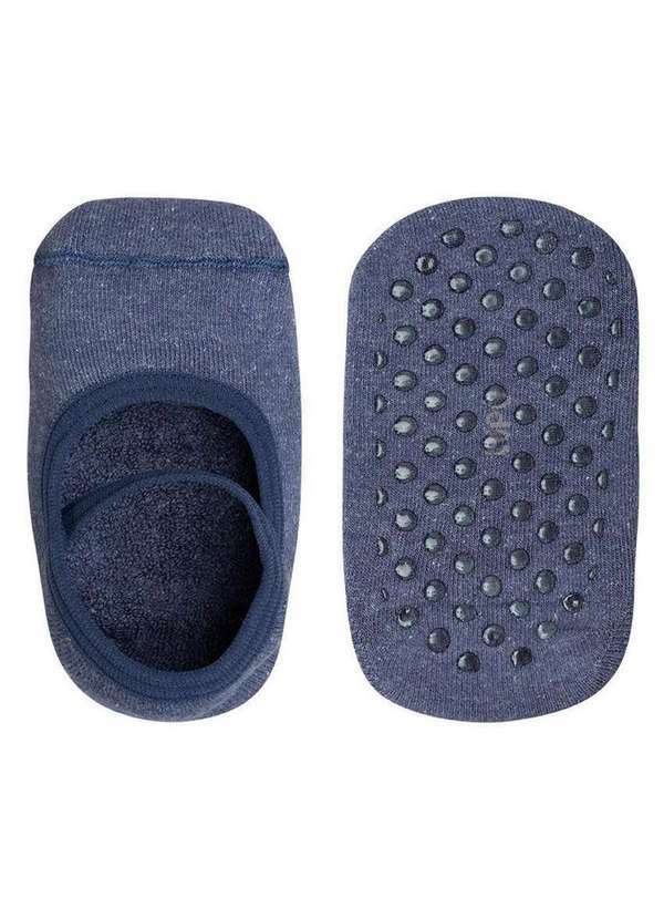 Lupo - Sapatilha Infantil Antiderrapante Lupo 2627-003 2891-Mescla-Jeans