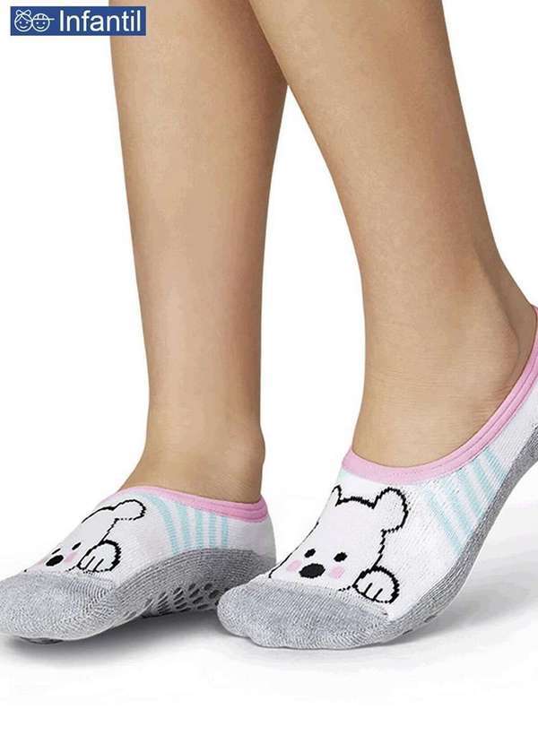 Lupo - Sapatilha Infantil Antiderrapante Lupo 2628-024 7100-Mescla-Bege