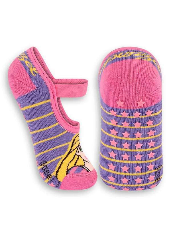Disney - Sapatilha Infantil Antiderrapante Princesas Lupo 2367-013 2550-Violeta