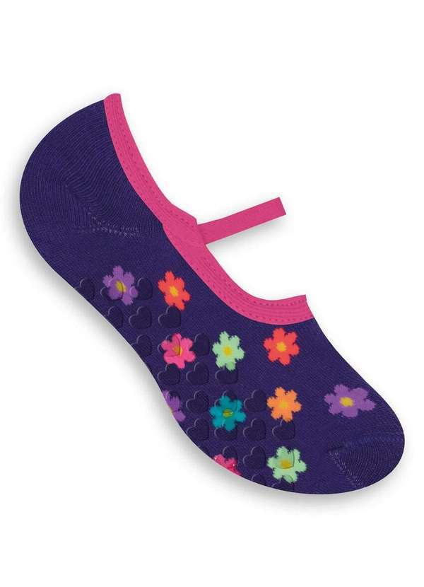 Selene - Sapatilha Infantil Antiderrapante Selene 2950-001 501-Roxo-Intenso