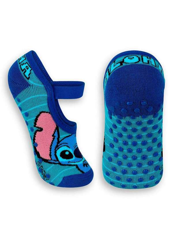 Disney - Sapatilha Infantil Antiderrapante Stitch Lupo 2438-002 4380-Verde