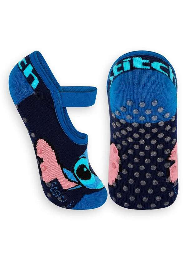Disney - Sapatilha Infantil Antiderrapante Stitch Lupo 2438-003 2690-Marinho