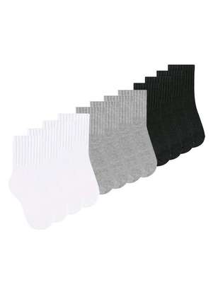 Kit 12 pares de Meias Infantil Cano Médio Selene 2370-001 - SELENE