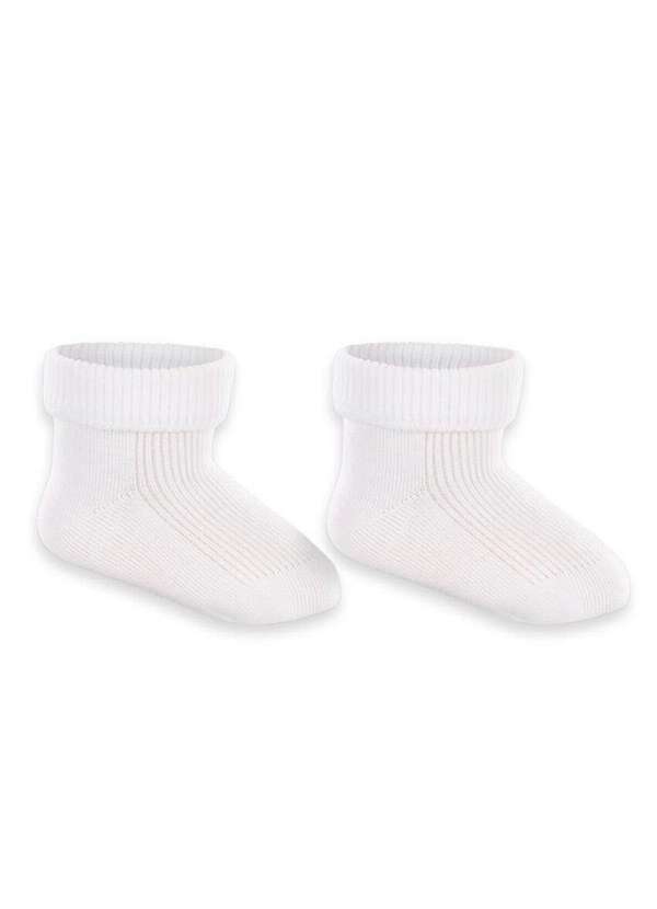 Lupo - Kit 2 pares de Meias Bebê Cano Médio Lupo 2002-088 0900-Branco 2