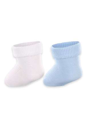 Kit 2 pares de Meias Bebê Cano Médio Lupo 2002-088 - LUPO