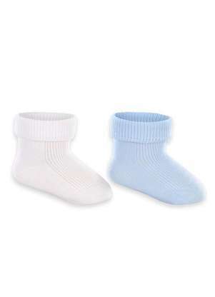 Kit 2 pares de Meias Bebê Cano Médio Lupo 2002-088 - LUPO