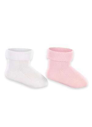 Kit 2 pares de Meias Bebê Cano Médio Lupo 2002-088 - LUPO