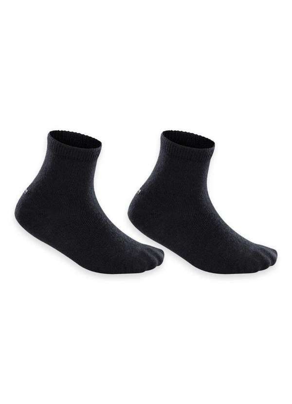 Lupo - Kit 2 pares de Meias Bebê Cano Médio Lupo 2005-088 0901-Preto