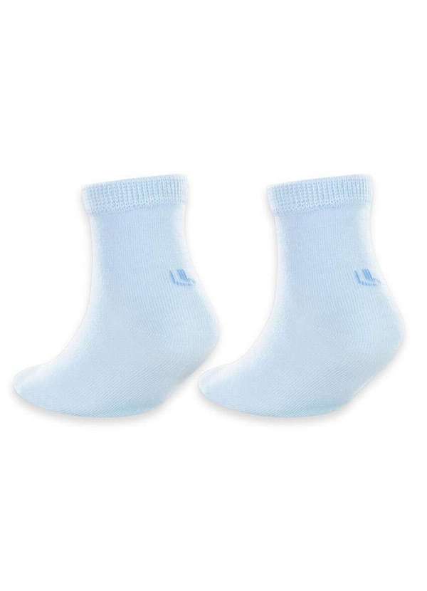 Lupo - Kit 2 pares de Meias Bebê Cano Médio Lupo 2005-088 0903-Azul 2