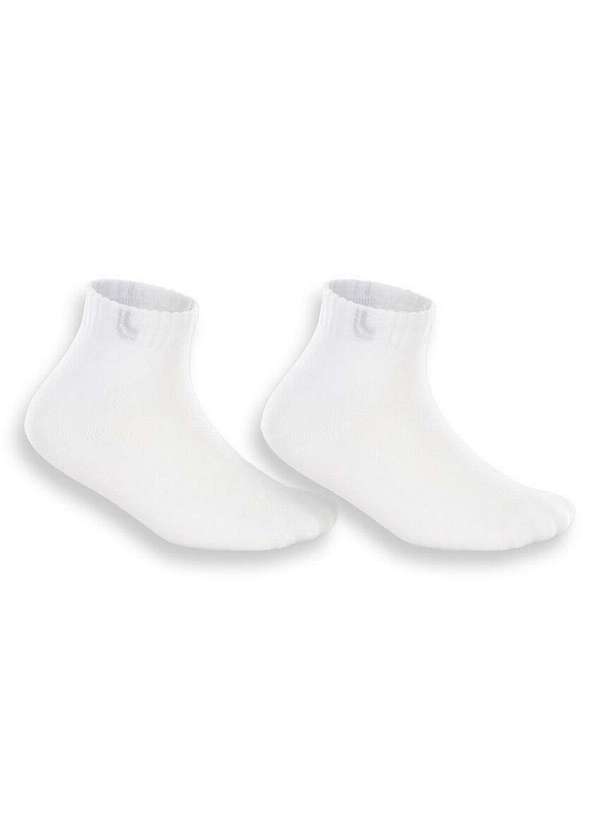 Lupo - Kit 2 pares de Meias Bebê Cano Médio Lupo 2025-088 0900-Branco