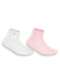 Lupo - Kit 2 pares de Meias Bebê Cano Médio Lupo 2025-088 0900-Branco - variação: 0902-Branco-Rosa