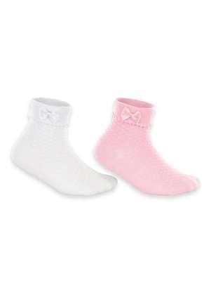 Kit 2 pares de Meias Bebê Cano Médio Lupo 2035-088 - LUPO