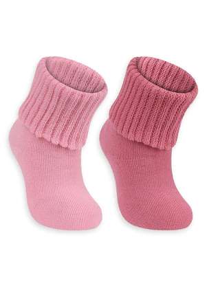 Kit 2 pares de Meias Bebê Cano Médio Lupo 2057-088 - LUPO