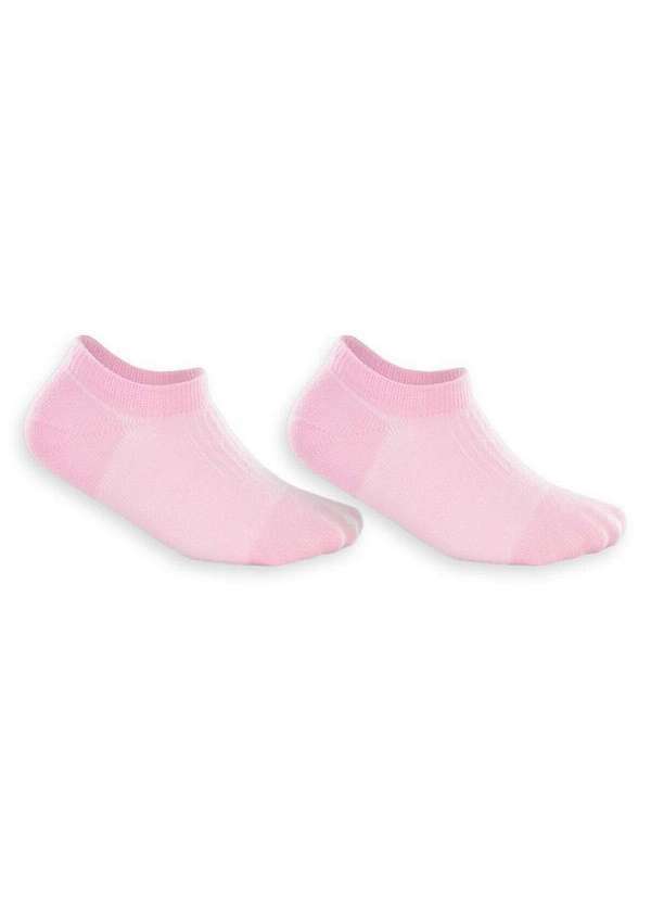Lupo - Kit 2 pares de Meias Bebê Invisível Lupo 2127-088 0902-Rosa