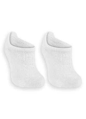Lupo - Kit 2 pares de Meias Bebê Invisível Branco - LUPO