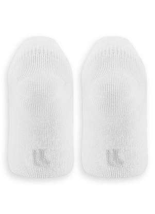 Lupo - Kit 2 pares de Meias Bebê Invisível Branco - LUPO