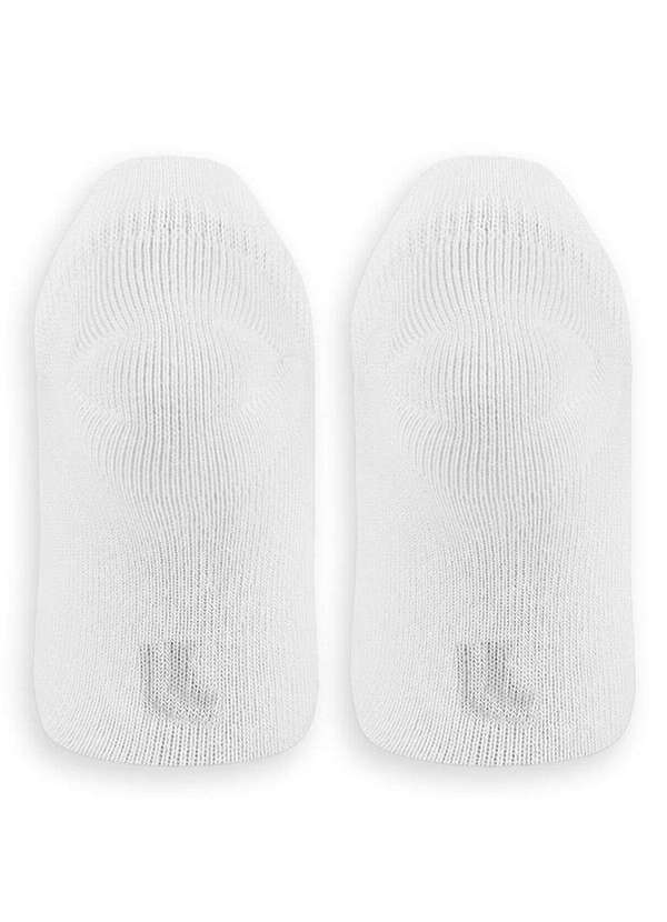 Lupo - Kit 2 pares de Meias Bebê Invisível Lupo 2127-088 0903-Branco 2