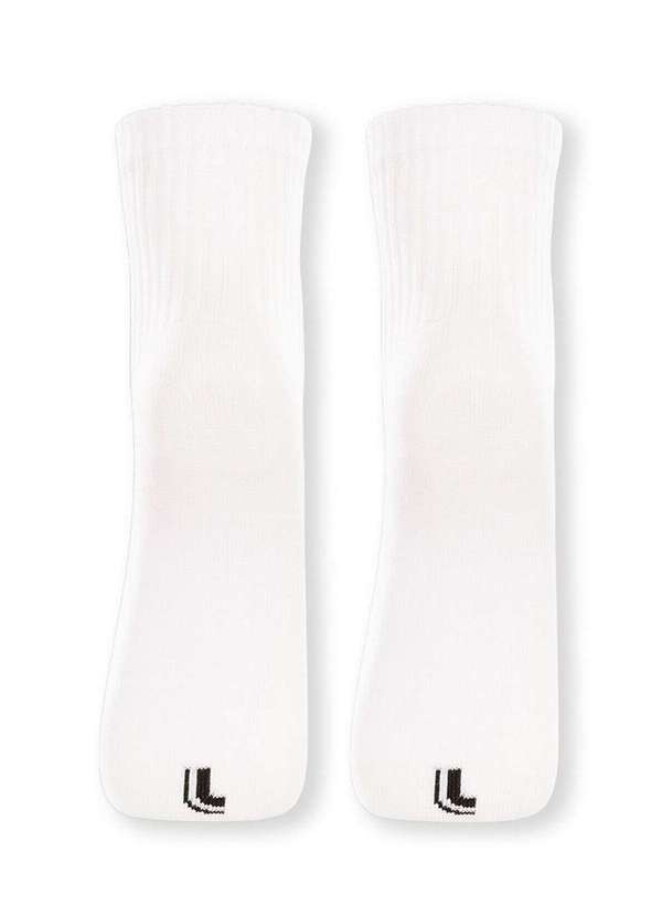 Lupo - Kit 2 pares de Meias Infanti Cano Médio Lupo 2727-088 0900-Branco 2