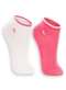 Lupo - Kit 2 pares de Meias Infantil Cano Curto Lupo 2835-088 0901-Preto - variação: 0904-Branco-Rosa