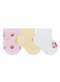 Selene - Kit 3 pares de Meias Bebê Cano Curto Selene 1150-001 999-Azul-Claro-Branco-Lilás-Claro - variação: 998-Rosa-Claro-Amarelo-Bebê-Branco