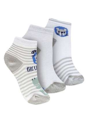 Kit 3 pares de Meias Bebê Cano Médio Trifil 1003 - TRIFIL