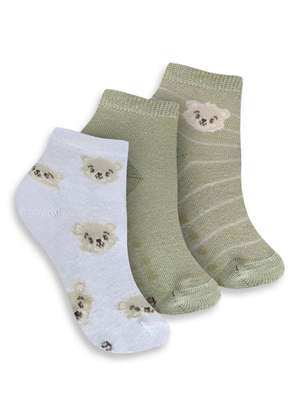 Kit 3 pares de Meias Bebê Cano Médio Trifil 1003 - TRIFIL
