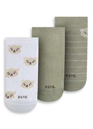 Kit 3 pares de Meias Bebê Cano Médio Trifil 1003 - TRIFIL