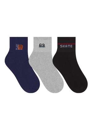 Kit 3 pares de Meias Esportiva Cano Curto Selene 5061-001 - SELENE