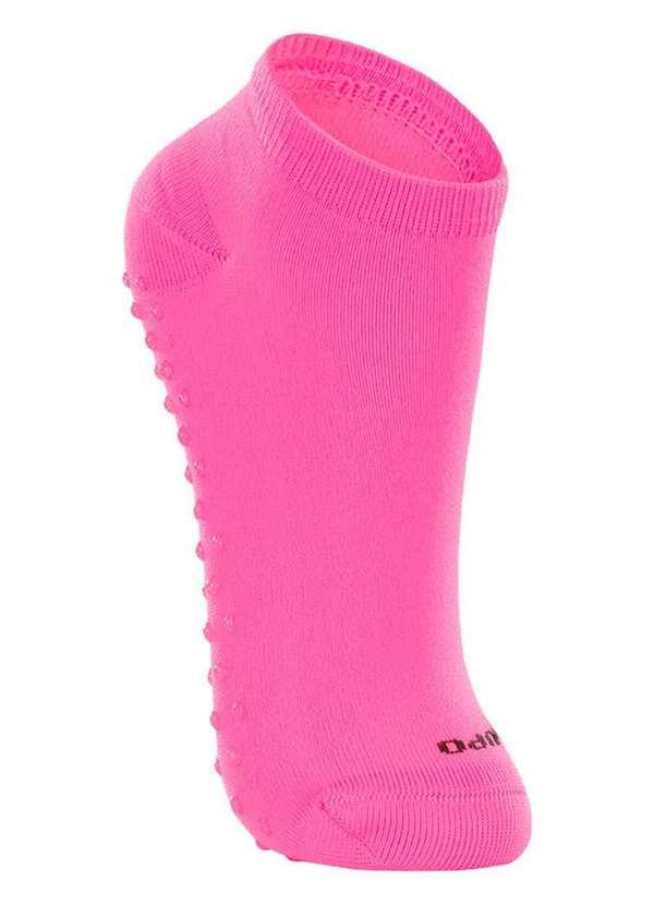 Lupo - Kit 3 pares de Meias Infantil Antiderrapante Lupo 2911-003 Preto-Rosa 3