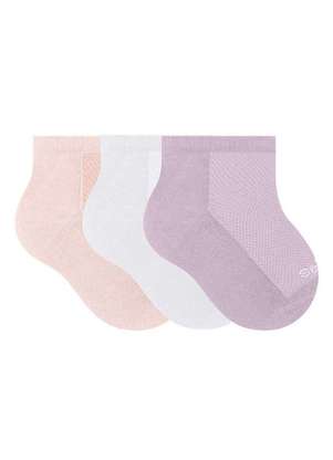 Kit 3 pares de Meias Bebê Cano Curto Selene 1940-001 - SELENE