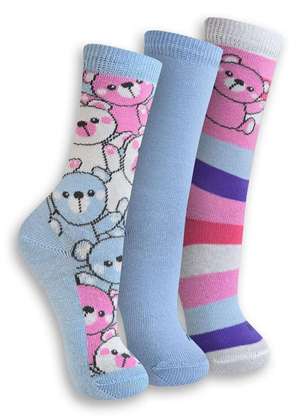 Kit 3 pares de Meias Infantil Cano Longo Trifil 5005 - TRIFIL