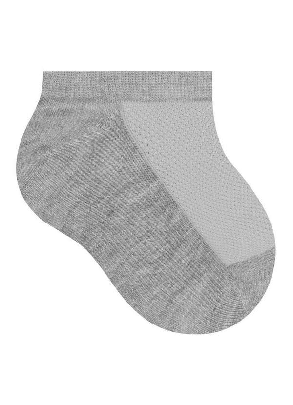 Selene - Kit 3 pares de Meias Bebê Invisível Selene 1930-001 999-Branco-Cinza-Mescla-Preto 3