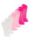 Lupo - Kit 6 pares de Meias Infantil Cano Curto Lupo 2725-089 Branco-Rosa-Pink - variação: Branco-Rosa-Pink