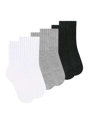 Kit 6 pares de Meias Infantil Cano Médio Selene 2370-001 - SELENE