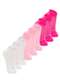 Lupo - Kit 9 pares de Meias Infantil Cano Curto Lupo 2725-089 Preto - variação: Branco-Rosa-Pink