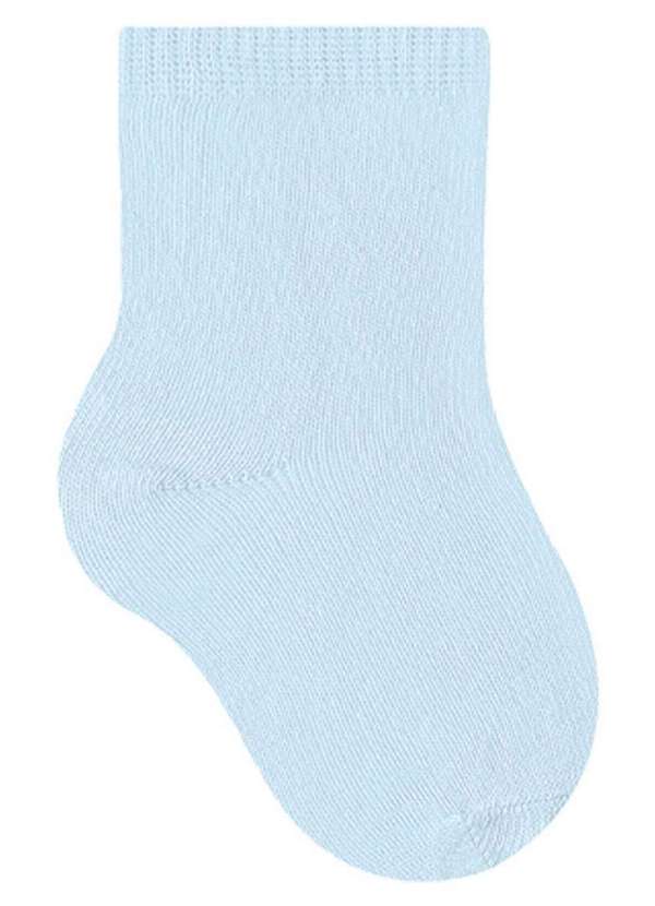 Selene - Kit 9 pares de Meias Infantil Cano Médio Selene 1355-001 Branco-Azul 3