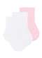 Selene - Kit 3 pares de Meias Bebê Cano Curto Selene 1320-001 Branco-Azul - variação: Branco-Rosa