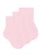 Selene - Kit 3 pares de Meias Bebê Cano Curto Selene 1320-001 Branco-Azul - variação: Rosa