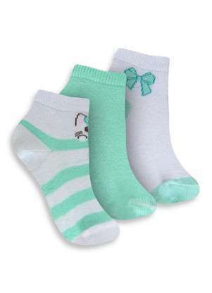 Kit com 3 Meias Bebê Cano Médio Trifil 1005 - TRIFIL