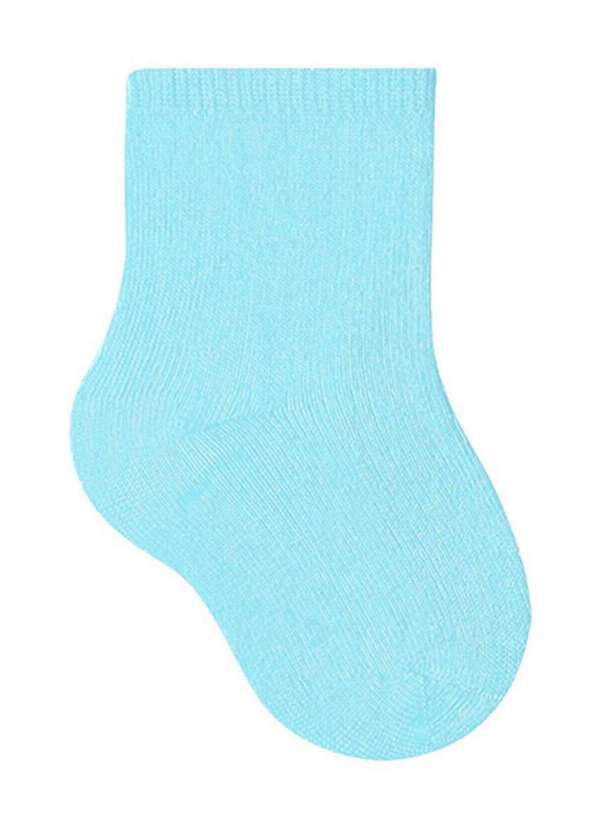 Selene - Kit 6 pares de Meias Bebê Cano Curto Selene 1320-001 Branco-Azul 3