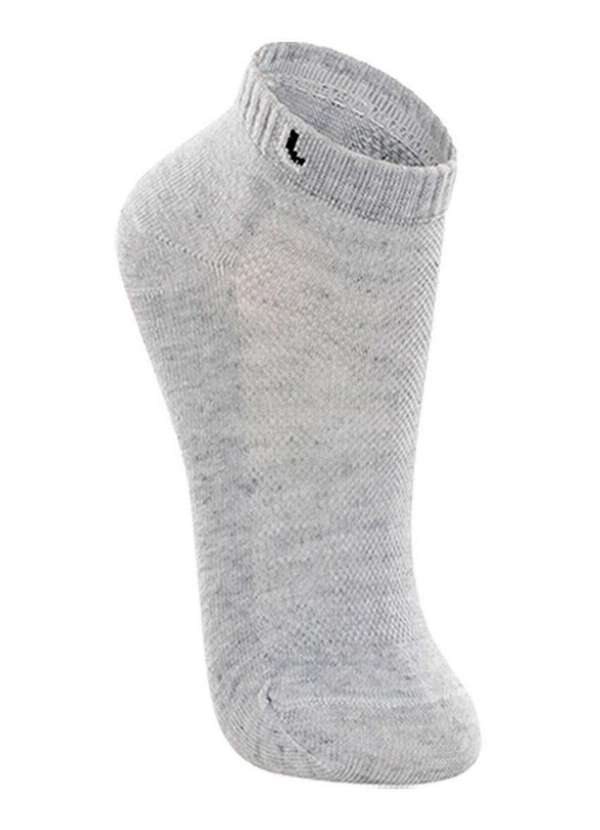 Lupo - Kit 6 pares de Meias Infantil Cano Curto Lupo 2725-005 Branco-Cinza 3