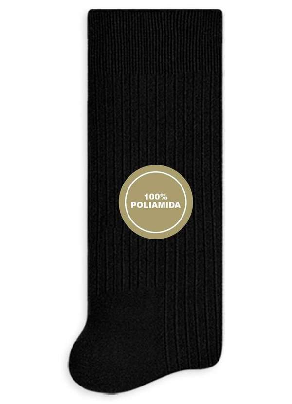 Selene - Kit 6 pares de Meias Infantil Cano Longo Selene 5010-002 Branco-Preto 3