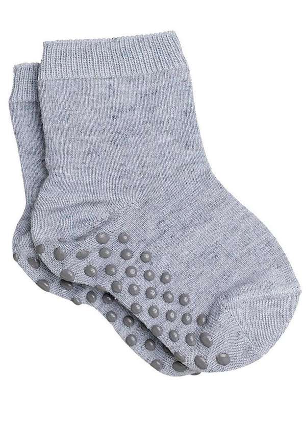 Lupo - Meia Bebê Antiderrapante Lupo 2041-032 8010-Cinza