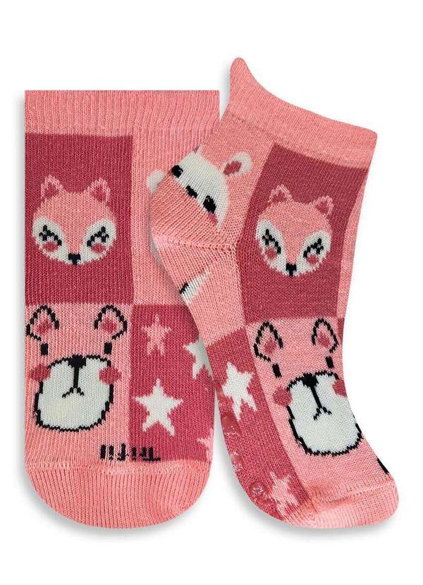 Trifil - Meia Bebê Antiderrapante Trifil 1006 5320-Salmão